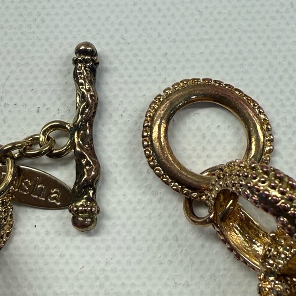 Tasha Gold Tone Link Bracelet - Picture 6 of 7